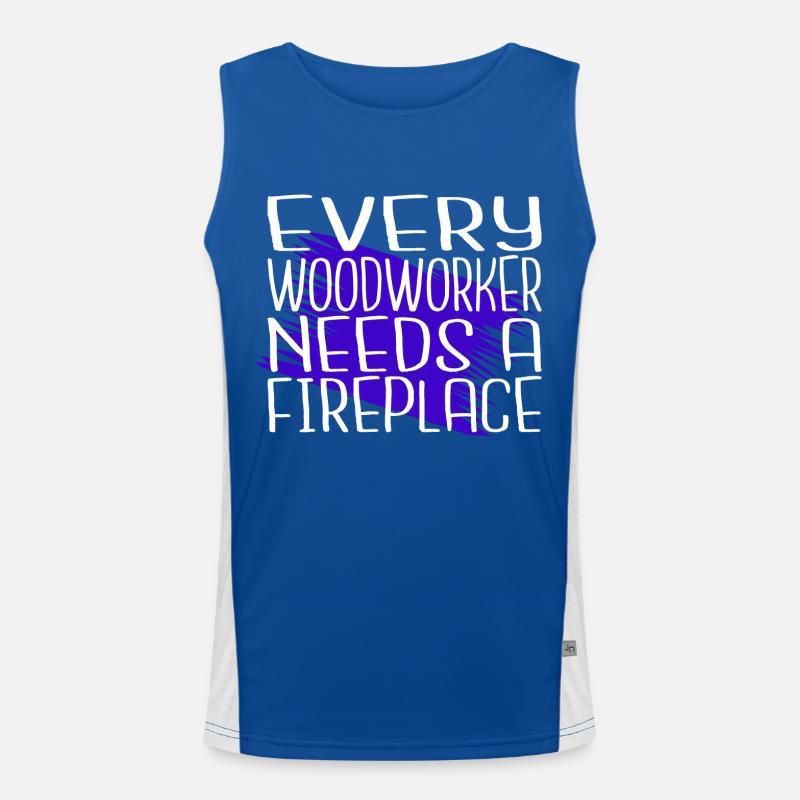 funny carpenter dad arborists Funktionelles Kontrast-Tank Top für Männer 