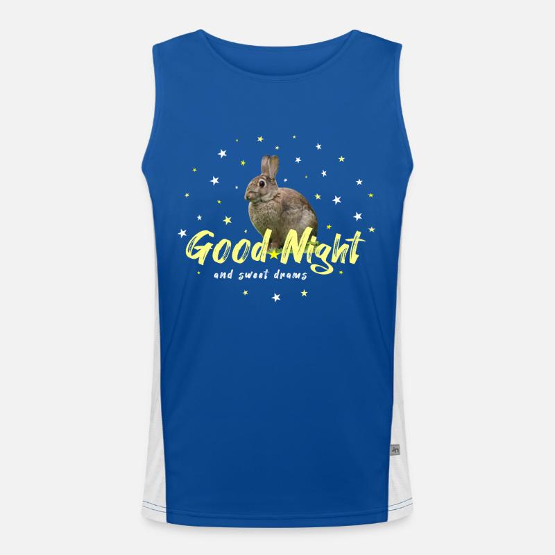 good night hare rabbit Funktionelles Kontrast-Tank Top für Männer 