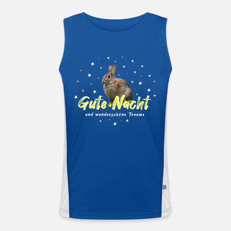 Schlafshirt mit Hasen Funktionelles Kontrast-Tank Top für Männer 