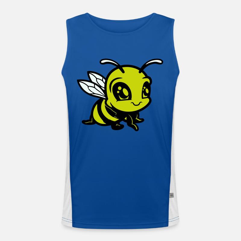 biene hummel comic Funktionelles Kontrast-Tank Top für Männer 