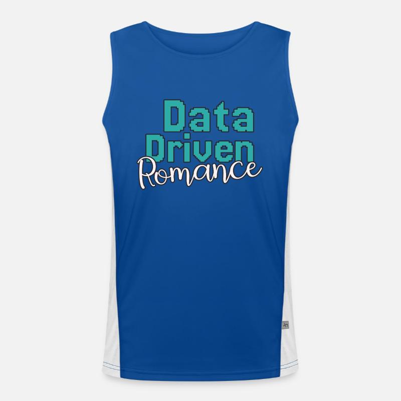 Data Science Valentinstag Romance Funktionelles Kontrast-Tank Top für Männer 