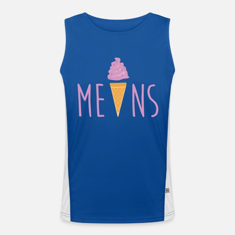 Eis Eis Baby. Funktionelles Kontrast-Tank Top für Männer 