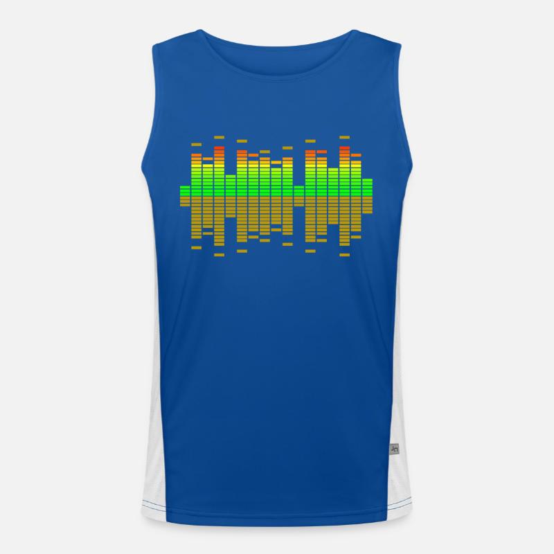 equalizer - Men's Functional Contrast Tank Top  - royal/white