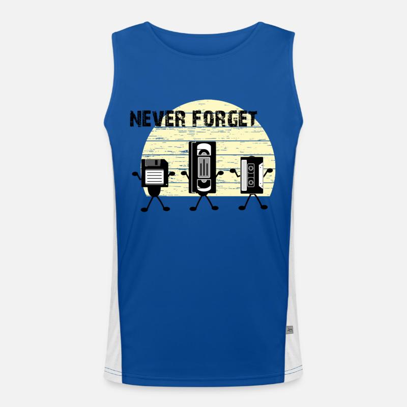 Never forget Men's Functional Contrast Tank Top 