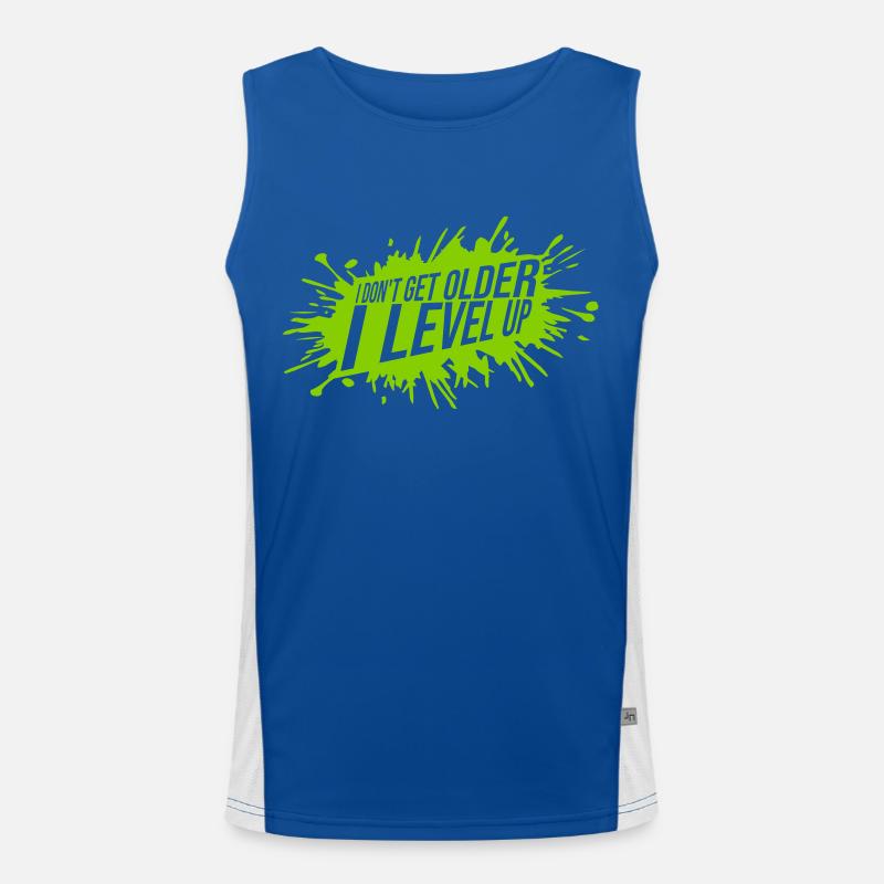 get older level up Men's Functional Contrast Tank Top 