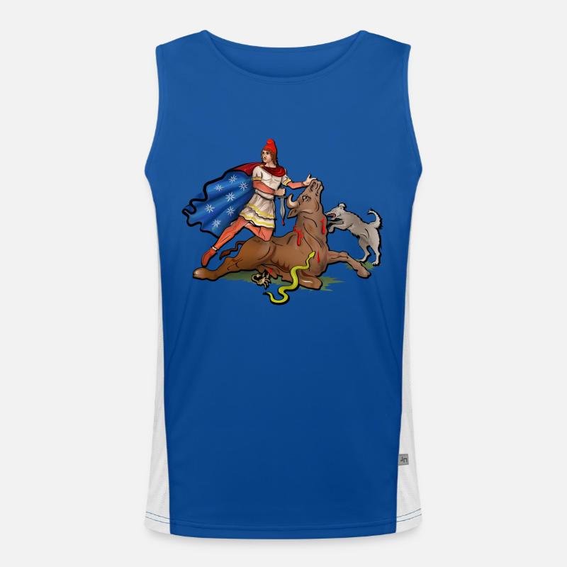 mithras & taurus Funktionelles Kontrast-Tank Top für Männer 