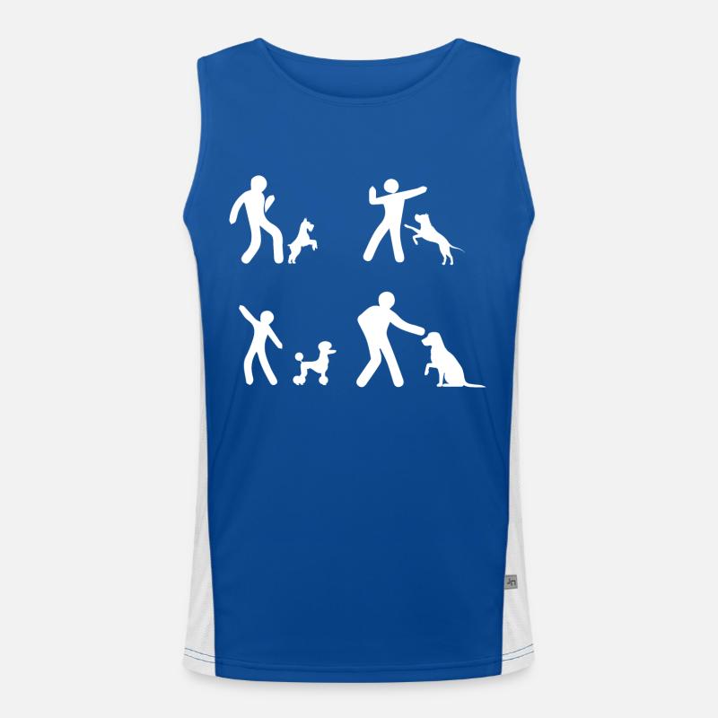 Dancing Dance Music Men's Functional Contrast Tank Top 