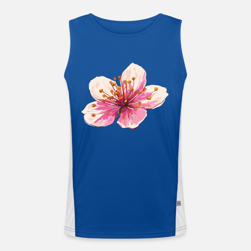 Fleur de cerisier Débardeur respirant contrasté Homme 