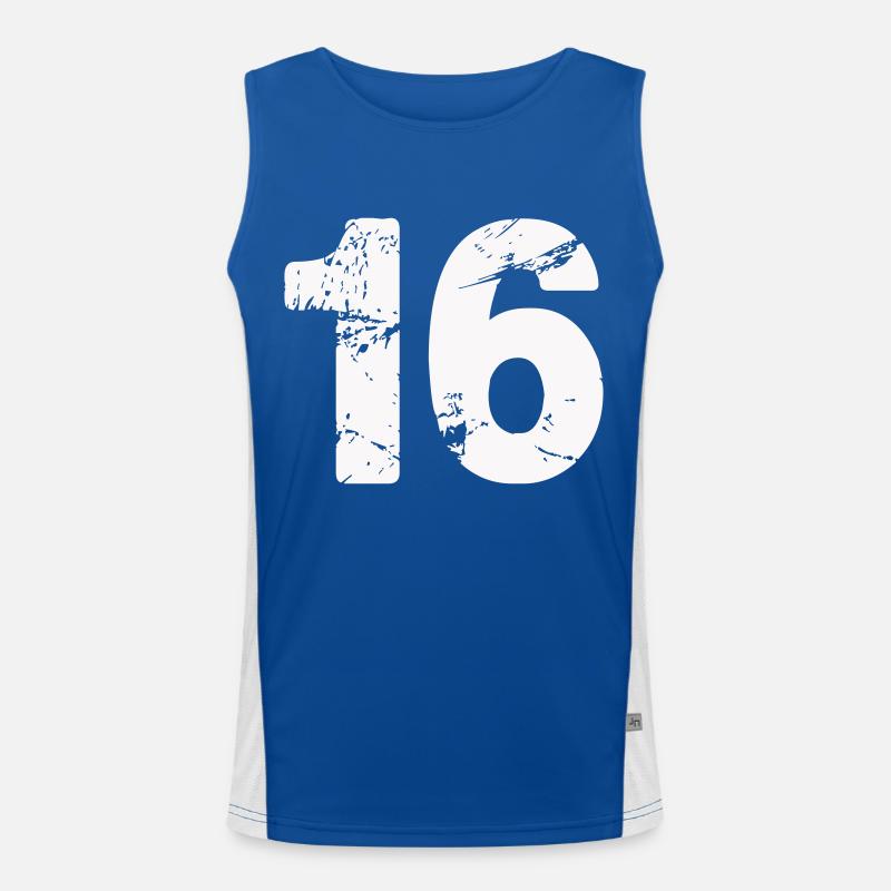 16 Men's Functional Contrast Tank Top 