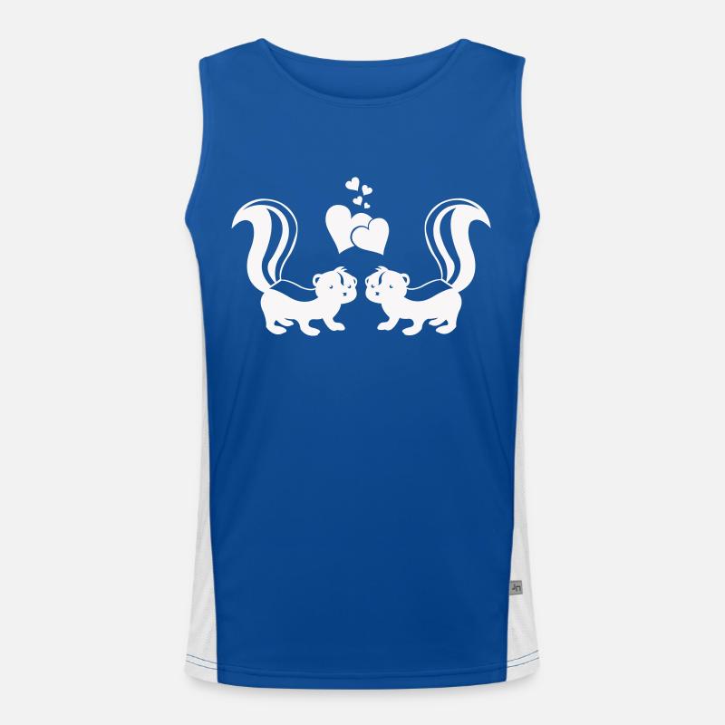 Skunks in Love Men's Functional Contrast Tank Top 