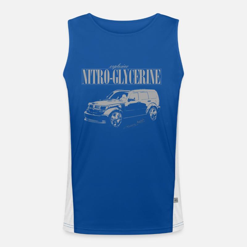Dodge Nitro - explosive nitroglycerine - Tribute Funktionelles Kontrast-Tank Top für Männer 