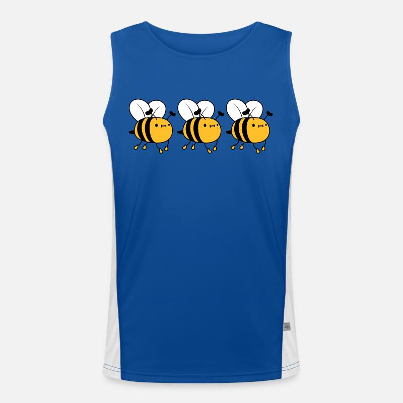 3 abeilles occupées Débardeur respirant contrasté Homme 