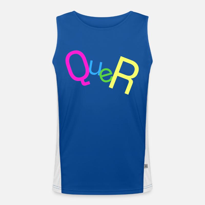 QUER Funktionelles Kontrast-Tank Top für Männer 