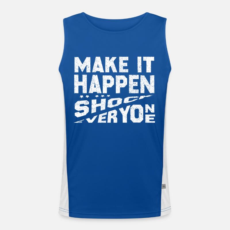 Make It Happen Shock Everyone Men's Functional Contrast Tank Top 