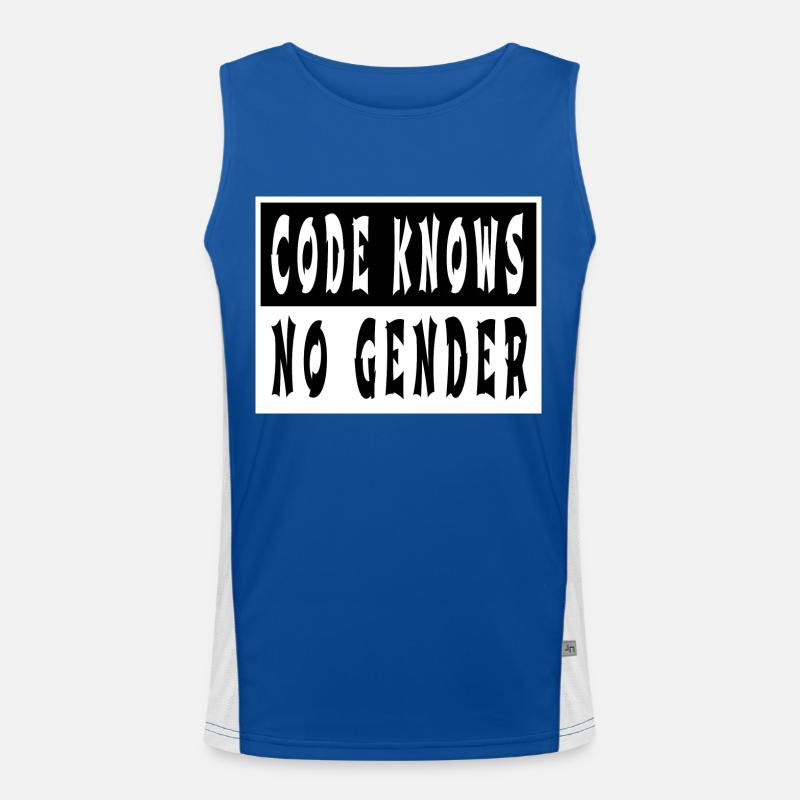 computers gift computer humour awesome gift idea Men's Functional Contrast Tank Top 