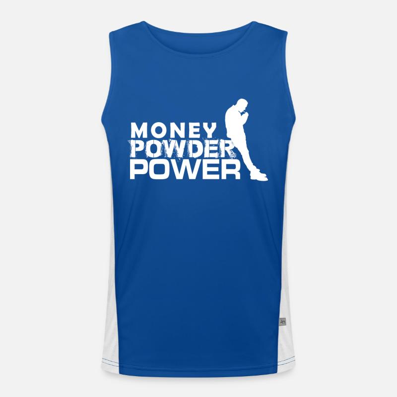 MPP white Men's Functional Contrast Tank Top 