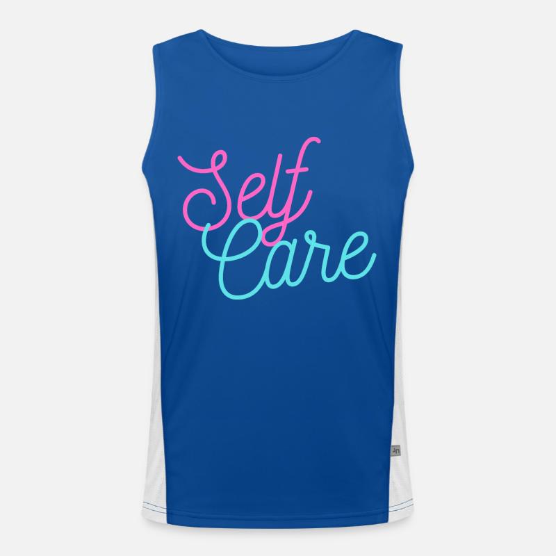 Self Care Funktionelles Kontrast-Tank Top für Männer 