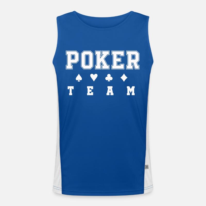 Équipe de poker Débardeur respirant contrasté Homme 