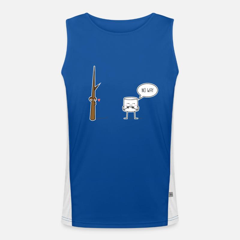 Marshmallow Funktionelles Kontrast-Tank Top für Männer 