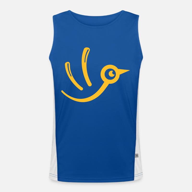Vögelchen Funktionelles Kontrast-Tank Top für Männer 