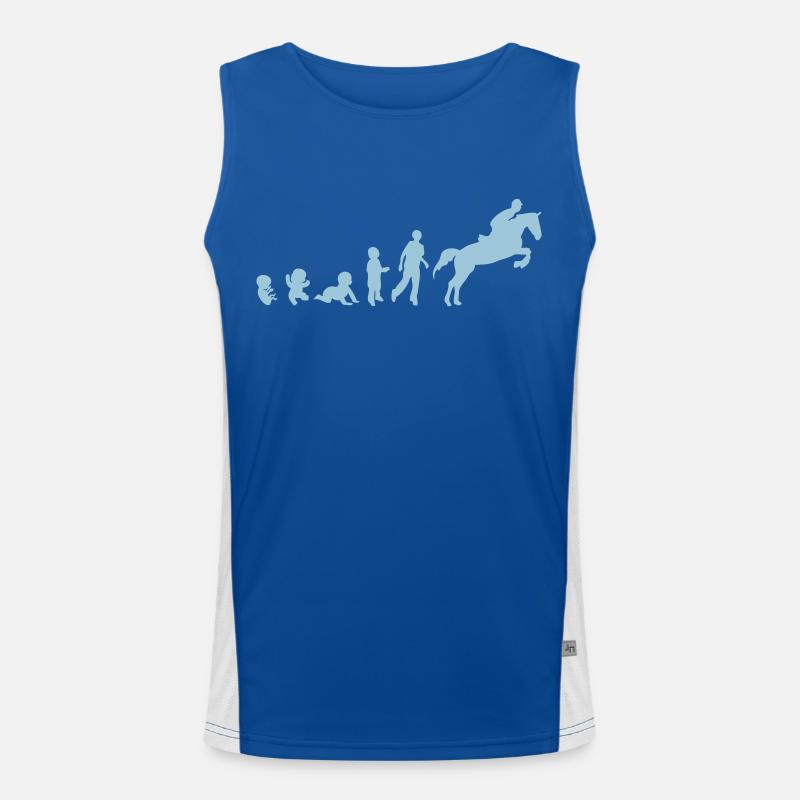 evolution equitation cheval3 obstacle sa Débardeur respirant contrasté Homme 