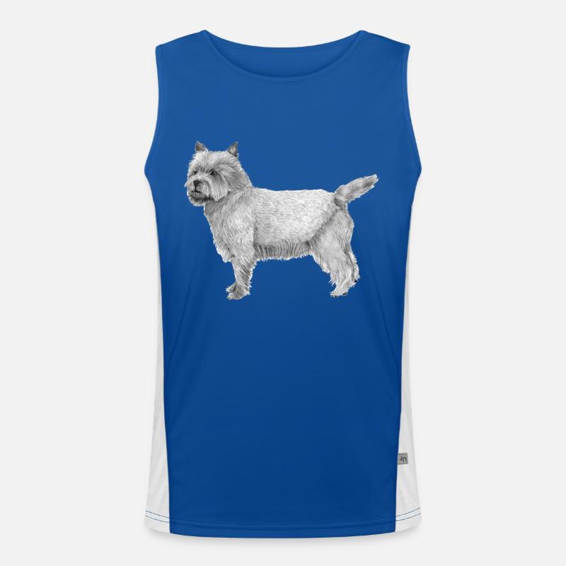 Cairn-Terrier Funktionelles Kontrast-Tank Top für Männer 