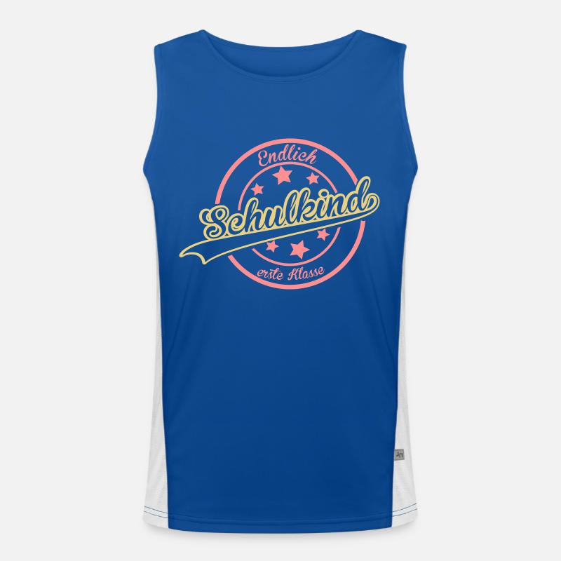 Einschulung Funktionelles Kontrast-Tank Top für Männer 