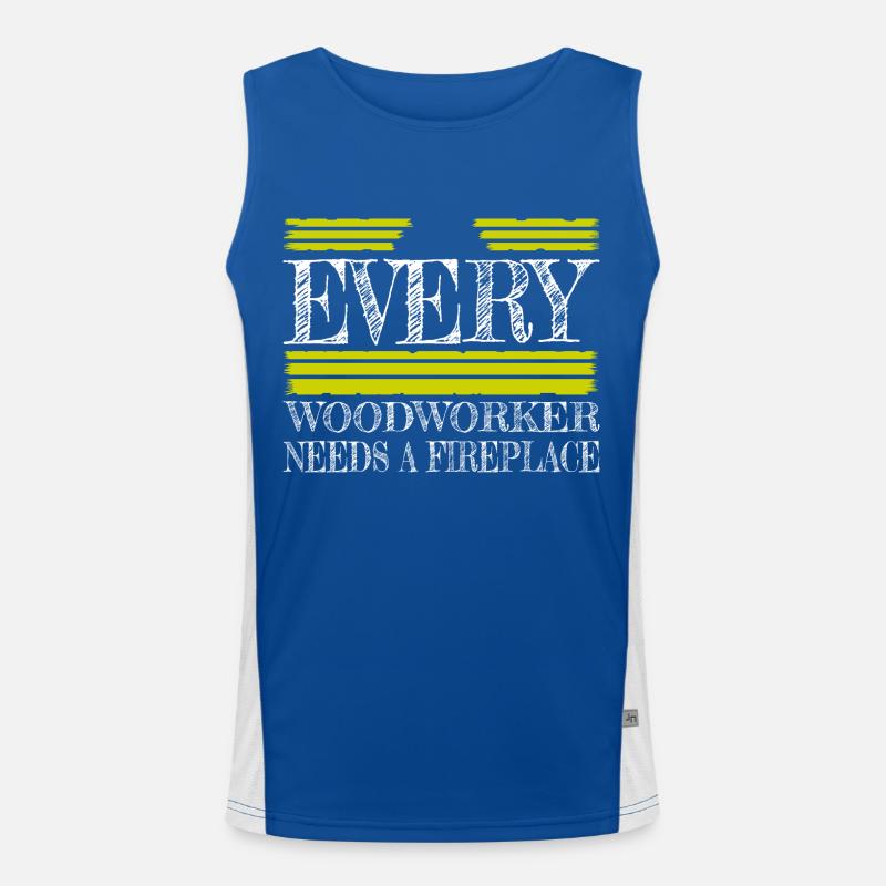 Jackhammer Carpenter Jokes Men's Functional Contrast Tank Top 