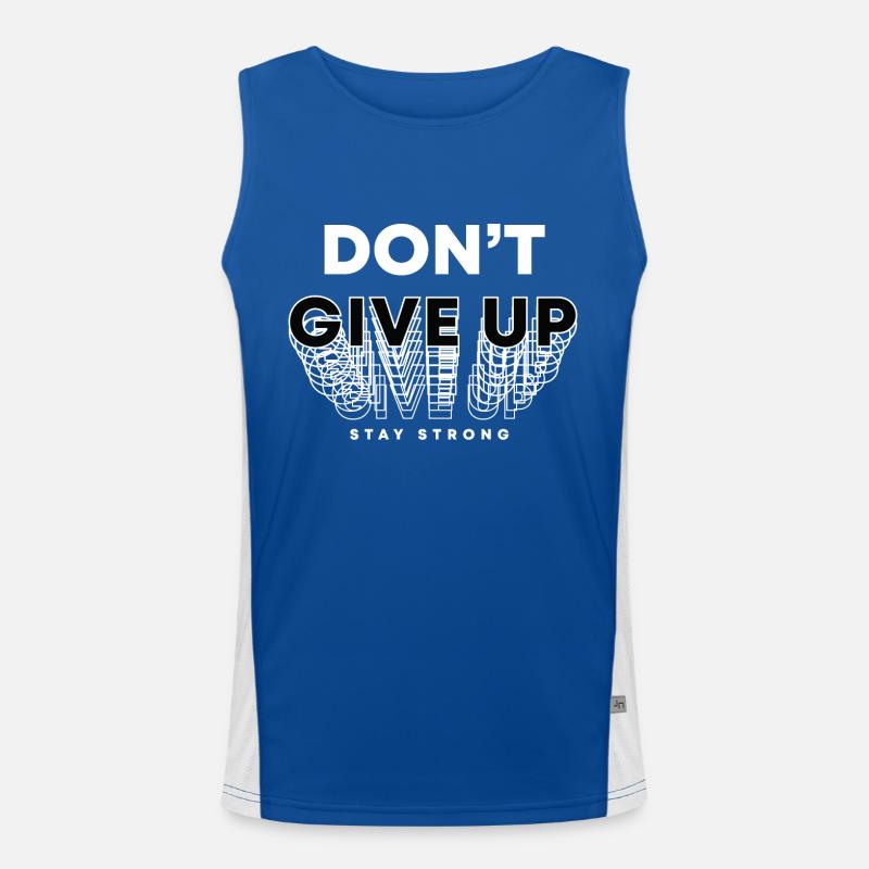 Bowelbabe Fun - Don't Give Up Men's Functional Contrast Tank Top 