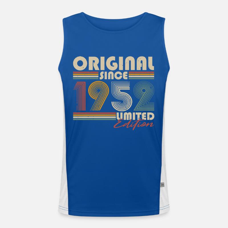 Original 1952 Vintage Birthday Gift Retro Men's Functional Contrast Tank Top 