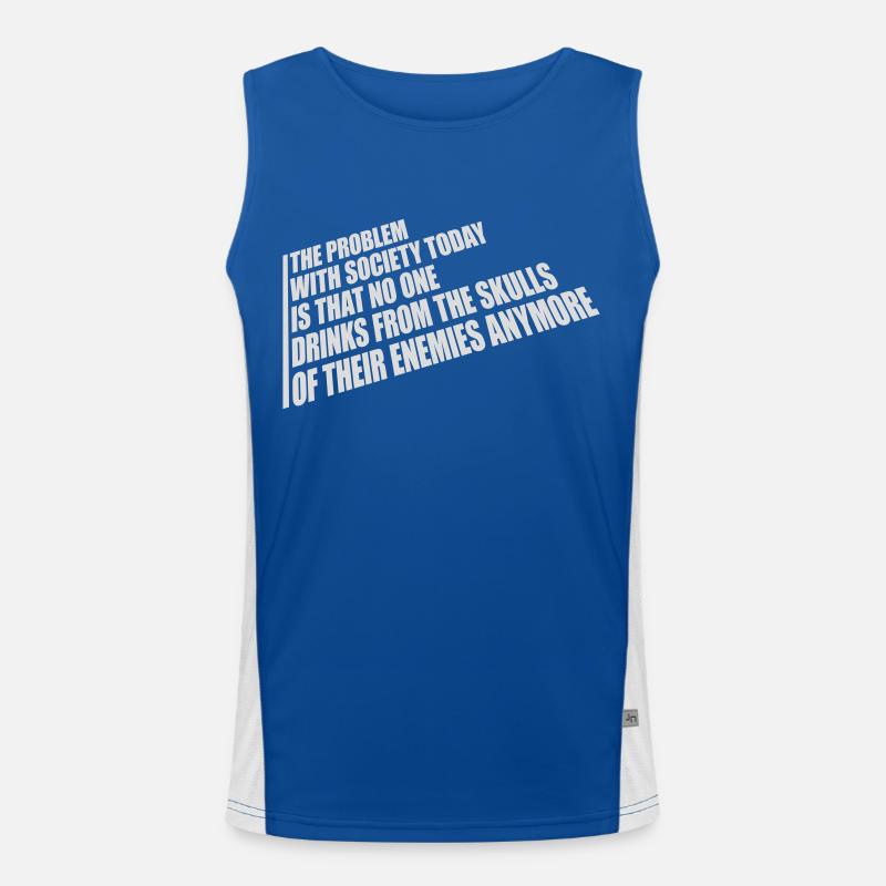 boissons de crânes ennemis Débardeur respirant contrasté Homme 