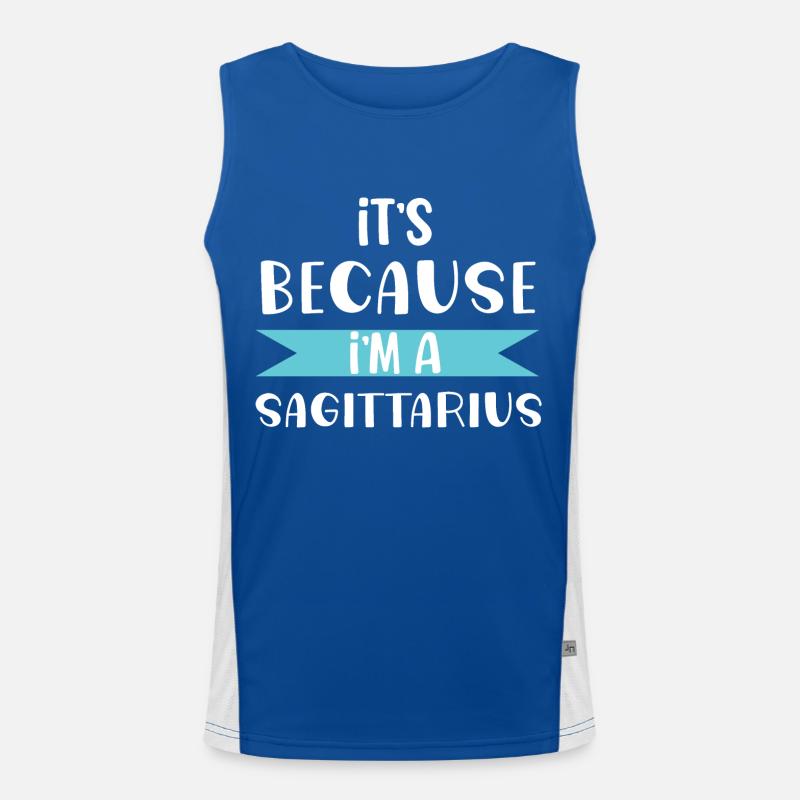 It's because i'm a sagittarius zodiac sign gift Débardeur respirant contrasté Homme 