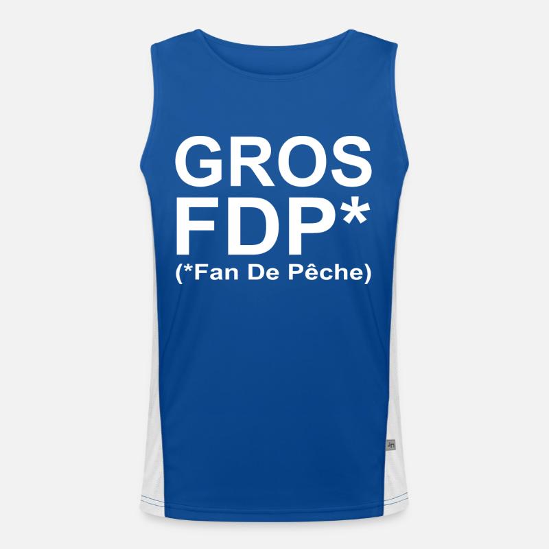 Gros FDP (Fan de Pêche) Débardeur respirant contrasté Homme 
