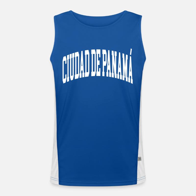 Ciudad de Panama Funktionelles Kontrast-Tank Top für Männer 