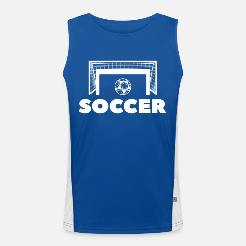 Fußball Soccer Funktionelles Kontrast-Tank Top für Männer 