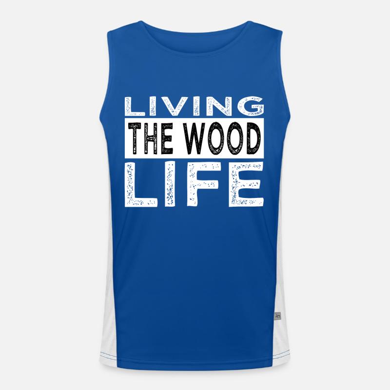 Happy Carpenter Present Idea Men's Functional Contrast Tank Top 