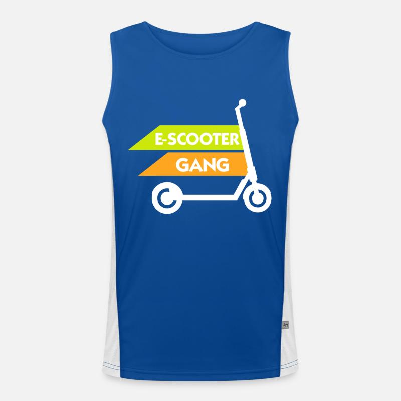 E-Scooter Roller Funktionelles Kontrast-Tank Top für Männer 
