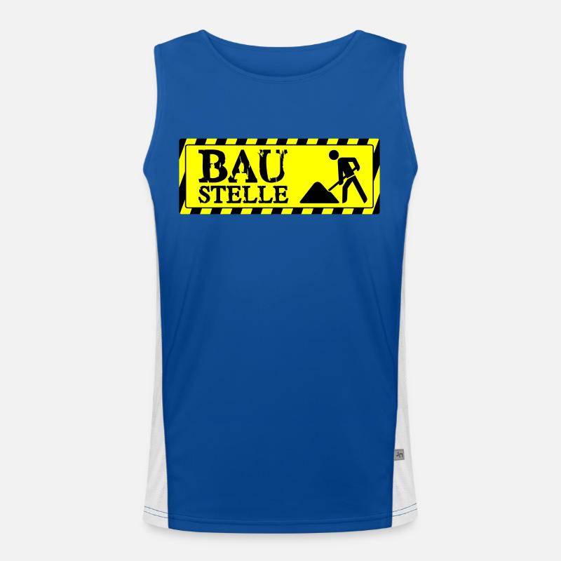 Baustelle Funktionelles Kontrast-Tank Top für Männer 
