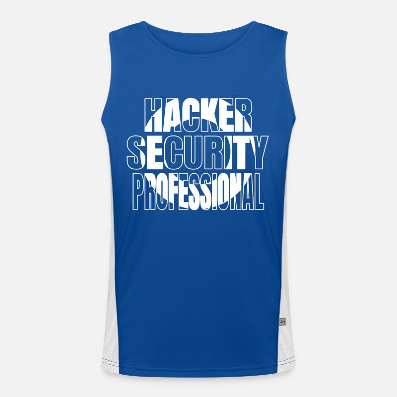 Anonyme Hacker Informatique Humour Présenter Idée Débardeur respirant contrasté Homme 