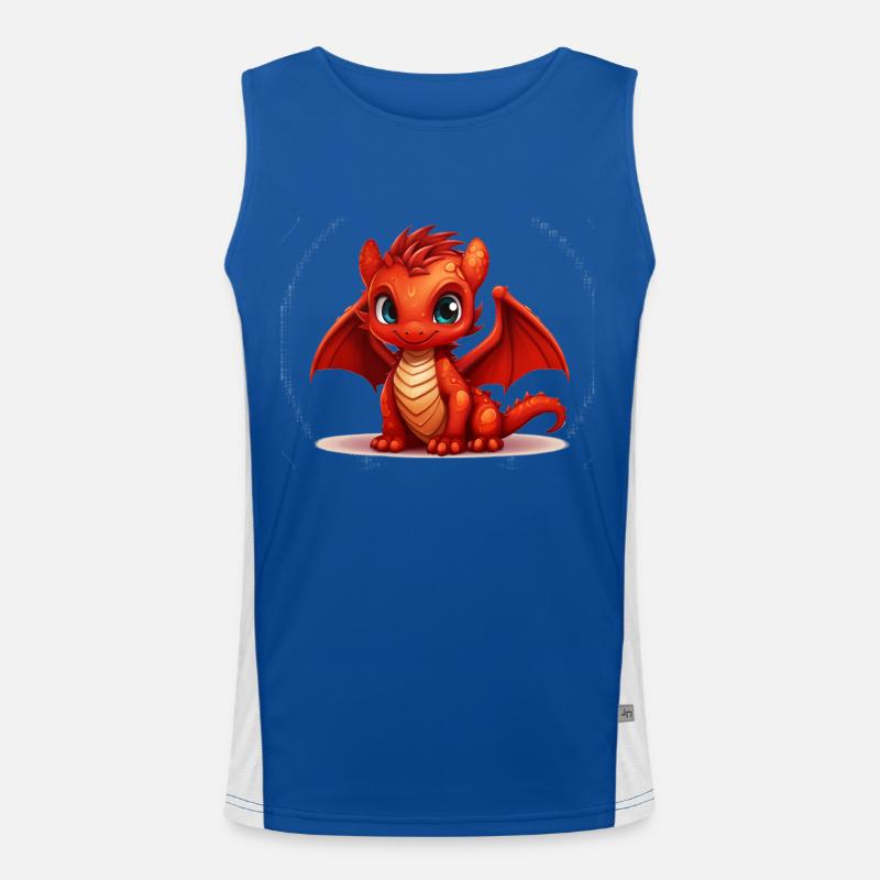 Little Red Dragon Men's Functional Contrast Tank Top 