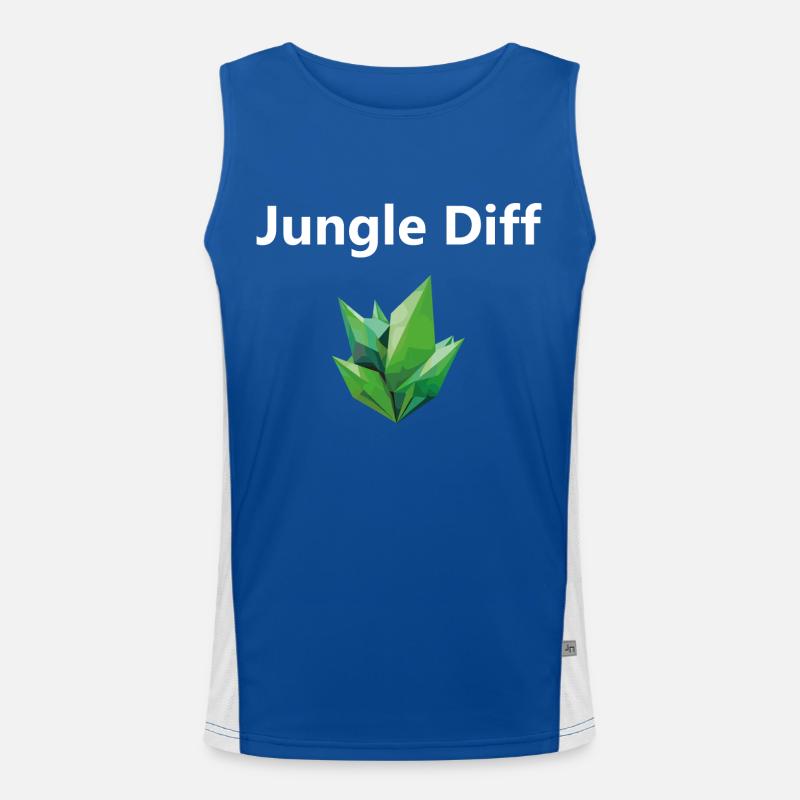 Diff League Legend Jungle Blanc - Débardeur respirant contrasté Homme - bleu/blanc