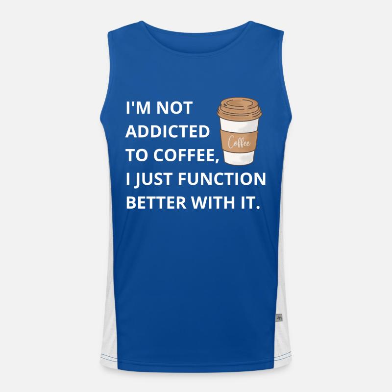 Coffee: Enhancing Functionality, One Cup at a Time Men's Functional Contrast Tank Top 