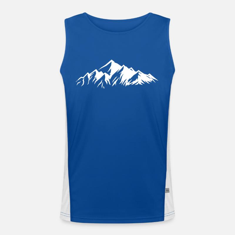 Mountains Men's Functional Contrast Tank Top 