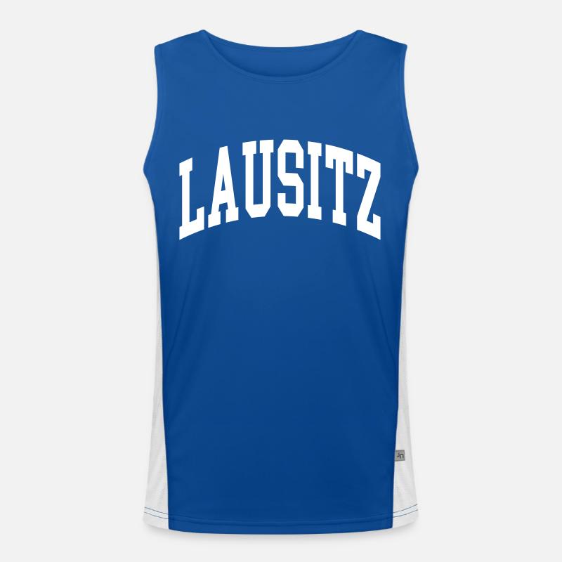 Lausitz Funktionelles Kontrast-Tank Top für Männer 