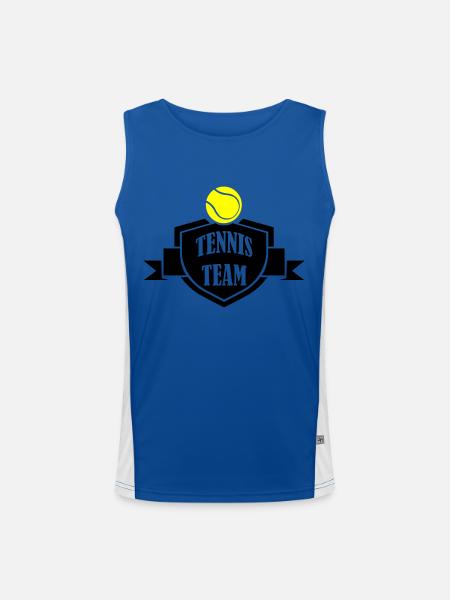 Tennis Team - Funktionelles Kontrast-Tank Top für Männer - Royal/Weiß