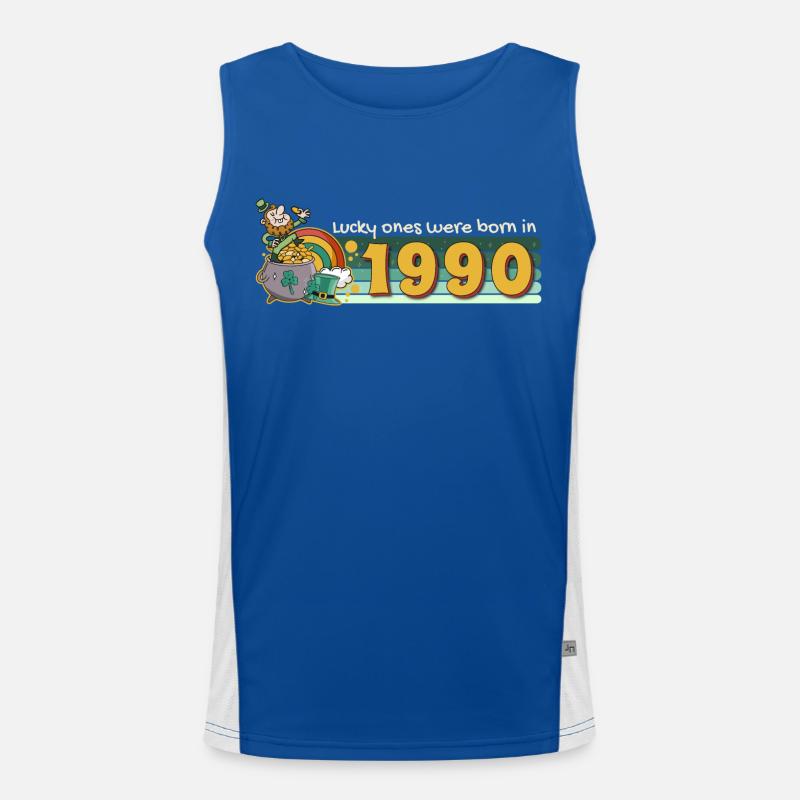 Lucky Ones Were Born in 1990 tee St. Patrick's Men's Functional Contrast Tank Top 