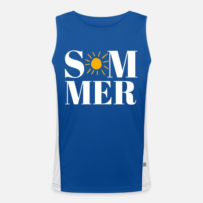 Sommer Funktionelles Kontrast-Tank Top für Männer 