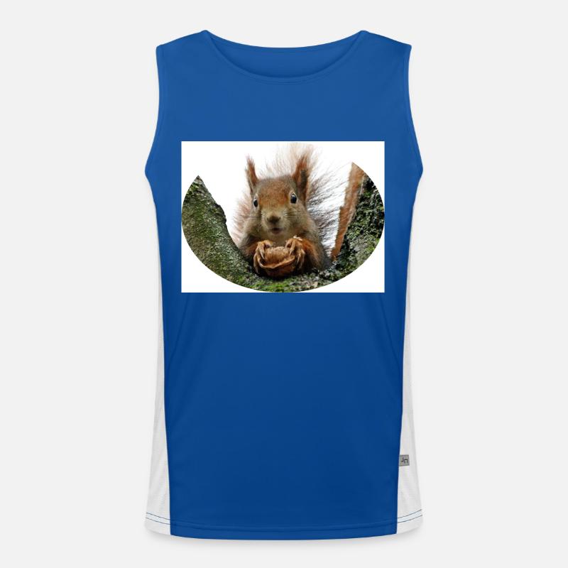 Eichhörnchen, Isibat Funktionelles Kontrast-Tank Top für Männer 