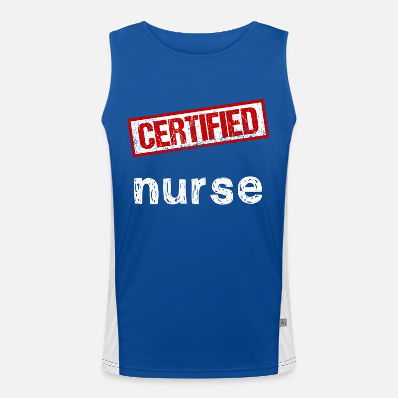 Krankenschwester Funktionelles Kontrast-Tank Top für Männer 