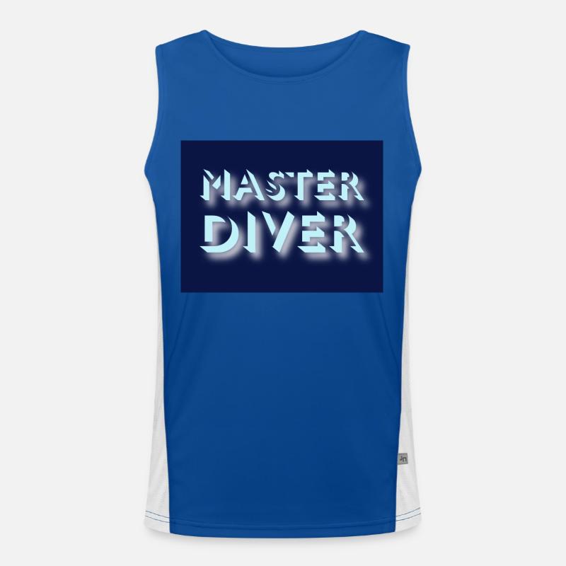 Master Diver Funktionelles Kontrast-Tank Top für Männer 